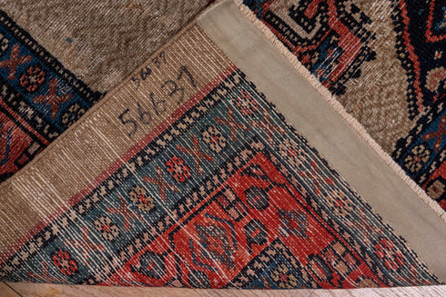 Antique Cam Hamadan Runner Rug (2' x 14')